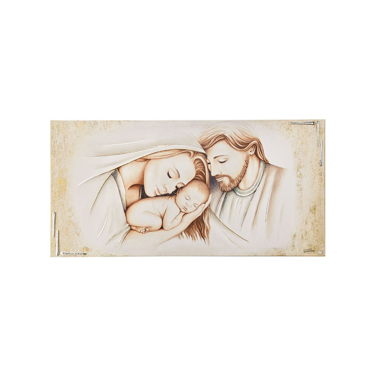 Quadro sacra famiglia atelier cm 42x56 quadro legno ae2008 quadri icone  sacre