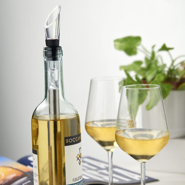 Tappo aeratore  con rinfrescatore vino "Happy Hour" - immagine 2