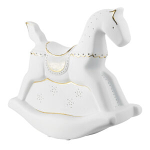 Lampada in ceramica Cavallo a Dondolo